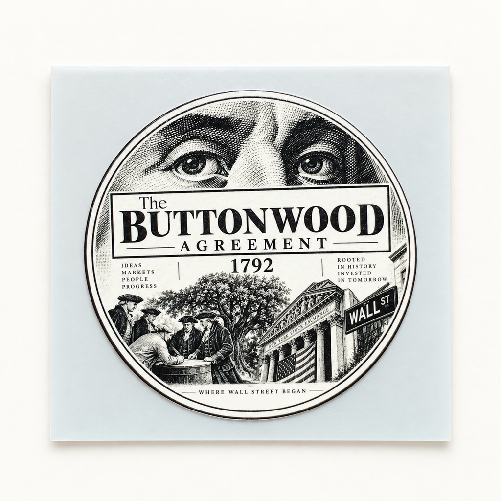 Buttonwood Agreement Sticker 3 Pack
