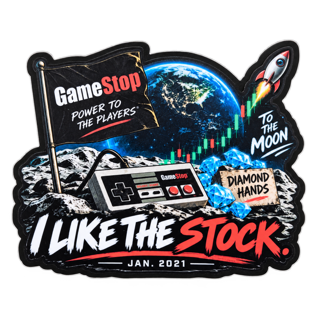 I Like the Stock GameStop January 2021 sticker product photo