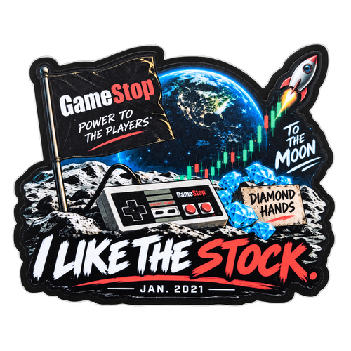 I Like the Stock GameStop January 2021 sticker product photo