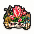 Tulip Mania 1637 glossy sticker product photo